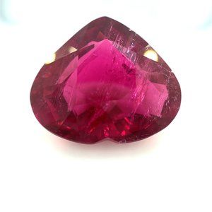 GIA Certified Rubellite Heart 36.63ct